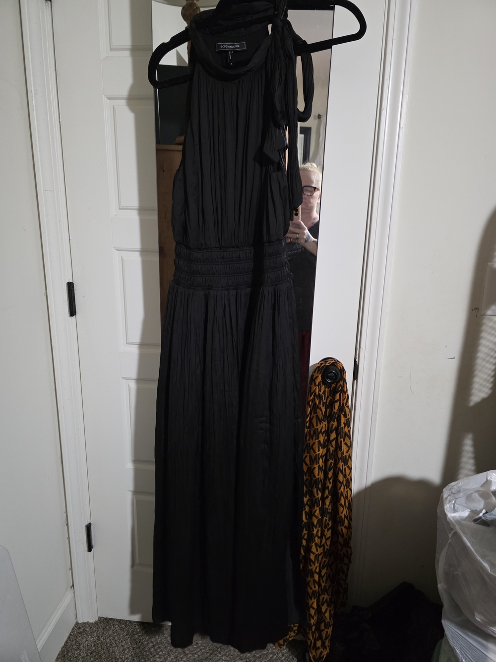 Black Halter Maxi Dress by BCBGeneration